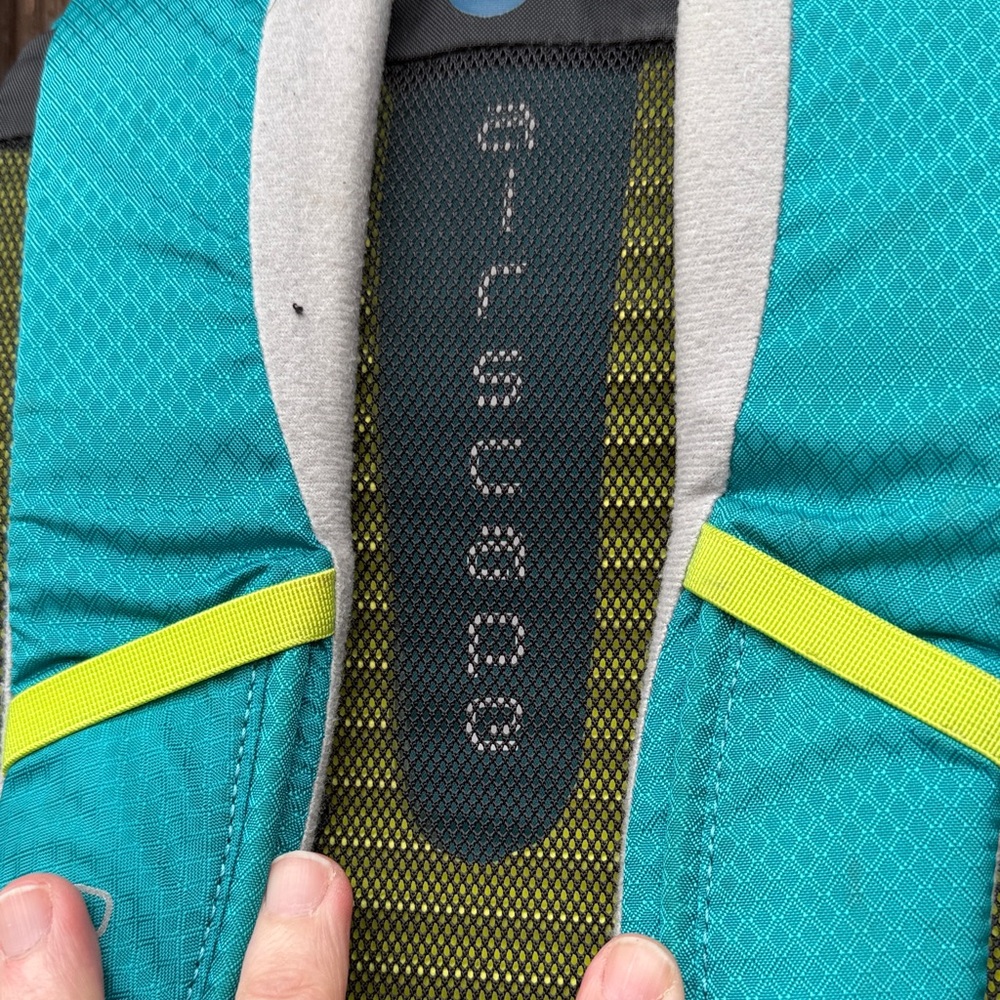 OSPREY Teal Backpack with Neon Yellow Accents HydraJet 15 - Picture 8 of 12
